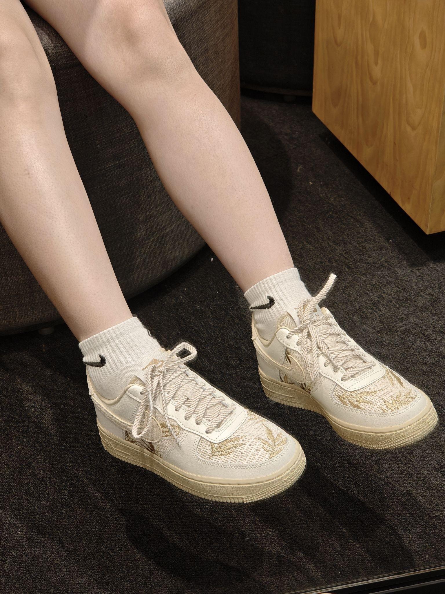 谁懂啊!这双国风竹叶AF1直接封神✨